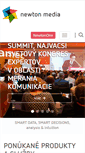 Mobile Screenshot of newtonmedia.sk
