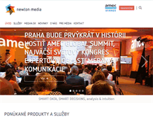 Tablet Screenshot of newtonmedia.sk
