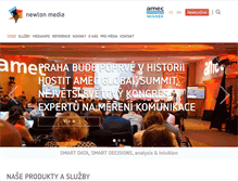 Tablet Screenshot of newtonmedia.cz